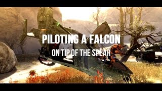 Halo Reach TrickGlitch  Piloting a Falcon on Tip of the Spear amp Falcon Ride Enemies [upl. by Enaek]