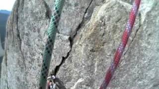 2 Climbing WhitneyGilman Ridge 2nd Pitch of 6 with POV Helmet Cam [upl. by Giesser]