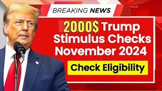 2000 stimulus check  Trump Stimulus Checks  Will they be issued [upl. by Girardi237]