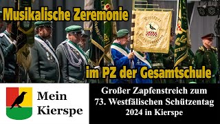 Großer Zapfenstreich beim 73 Westfälischen Schützentag in Kierspe am 12 Oktober 2024 [upl. by Acnalb]