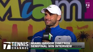 Grigor Dimitrov Advances to 3rd Masters 1000 Final  Miami Semifinal [upl. by Ferrigno]