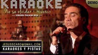 KARAOKE Alejandro F  No se olvidar ACUSTICO [upl. by Yelekalb]