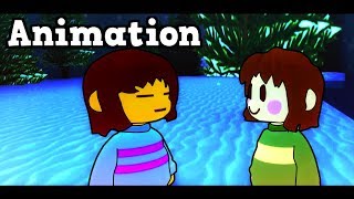 Frisk Meets Chara Funny Cinematic Undertale AU Animation Roleplay [upl. by Samella]