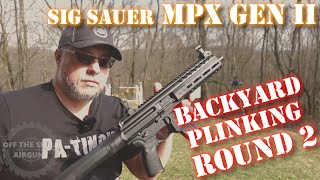 Sig Sauer MPX Gen 2  Backyard Plinking ROUND 2 [upl. by Bevus]