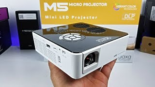 AAXA M5 Micro  Worlds Brightest Pico Battery Projector [upl. by Maag618]