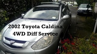 Toyota Caldina Diff Fluid DIY [upl. by Aillij168]