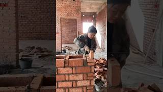 Cavity wall bricklaying processshorts [upl. by Dick]