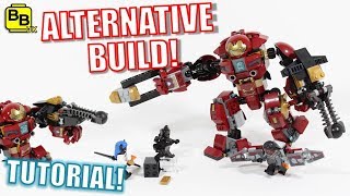 LEGO AVENGERS INFINITY WAR 76104 ALTERNATIVE BUILD HULKBUSTER WEAPONS UPGRADE [upl. by Ynez]