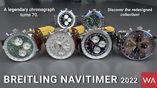 BREITLING Navitimer 2022 A legendary chronograph turns 70 Discover the redesigned collection [upl. by Soni981]