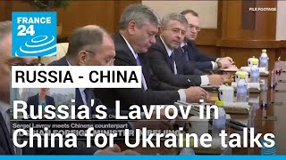 Russias foreign minister arrives in China to talk Ukraine AsiaPacific • FRANCE 24 English [upl. by Quennie]