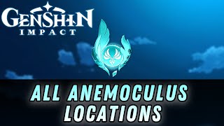 All ANEMOCULUS Locations  Mondstadt   Guide w Timestamps  GENSHIN IMPACT [upl. by Maltzman]