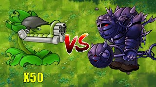 PVZ 1 Fusion Challenge 50 Fusion Plants VS Ultimate Obsidian Gargantuar  Who Will Win [upl. by Gherardi]