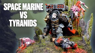 Epic Space Wolves vs Tyranids Diorama Showdown [upl. by Cogan262]