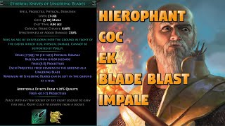 323 Hiero Cast on Crit Ethereal Knives of lingering Blades  Blade Blast Impale [upl. by Sharona]