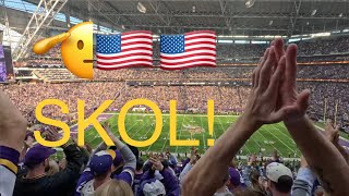 🇺🇸👏Skol Chant Josh Dobbs 1st home game Minnesota Vikings vs New Orleans Saints [upl. by Anabahs195]