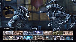 MORTAL KOMBAT X  PREDATOR VS ALIEN 4K 60fps [upl. by Ecad]