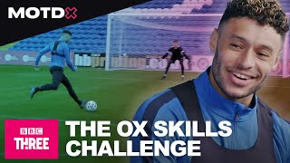 Liverpool’s Alex OxladeChamberlain Skills Challenge Vs Young Keeper l MOTDx l BBC Three [upl. by Kameko]