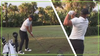 BROOKS KOEPKA Swing Motion On The Range [upl. by Noroj]