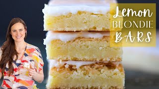 LEMON BLONDIE BARS A lemon brownie bars recipe with the perfect citrus zing [upl. by Llenor]