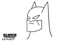 Cartooning how to draw Batman DC Comics  easy drawing how to draw [upl. by Frayne]