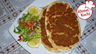 Rezept Lahmacun  Ahmet Kocht  türkisch kochen  Folge 29 [upl. by Dnumde]