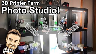 3D Printer Farm Shelving ikea lack 33 DIY Photo Studio [upl. by Palmira]