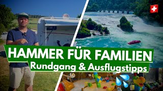 Hegi Familien Camping  Bester Campingplatz für Kids in Süddeutschland Rheinfall Schweiz amp mehr [upl. by Anel]