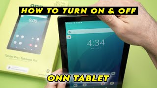 Onn Tablet How to Turn ON amp OFF [upl. by Atinob299]