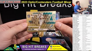 2023 OpticContenders Football Mixer  Gold Vinyl Jaylen Waddle 11 Stroud Aqua Rated Rookie [upl. by Goran517]