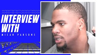 Micah Parsons Postgame Week 9  DALvsPHI  Dallas Cowboys 2023 [upl. by Walkling]