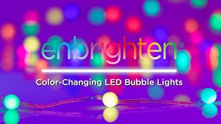 82984 Enbrighten ColorChanging LED Bubble Lights  Overview [upl. by Leventhal]