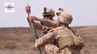 US Marines M224 60mm Lightweight Mortar Live Fire Exercise [upl. by Haropizt543]