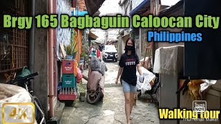 REAL LIFE in BAGBAGUINWALKING at Brgy 165 BAGBAGUIN CALOOCAN CITY PHILIPPINES4K [upl. by Wallace]