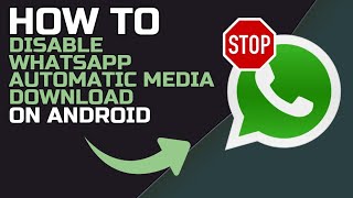 How to DISABLE WHATSAPP AUTOMATIC MEDIA DOWNLOAD 2024 [upl. by Bowman]