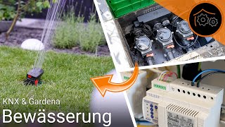 Gartenbewässerung mit KNX  GardenaVentile ansteuern [upl. by Yuri]