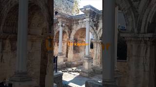 Tarihi Üçkapılar AntalyaHadrianus kapısıhistorical three doors Hadrian gates antalya [upl. by Sldney449]