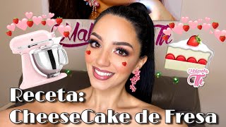 RECETA Como hacer CheeseCake de Fresa  Shots o Tarta  fácil  Pocos ingredientes [upl. by Macrae]