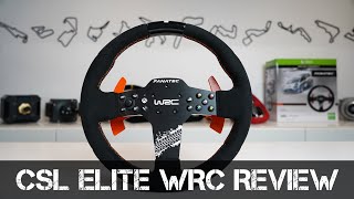 REVIEW  FANATEC CSL Elite Steering Wheel WRC  NEW QUICK RELEASE [upl. by Eirroc]