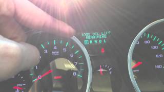 Oil Change Light Reset  Chevy Traverse 2011 [upl. by Norrab]