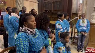 aumônerie catholique congolaise de Paris chorale LISANGA à château Thierry le 22012023 [upl. by Wiltshire]