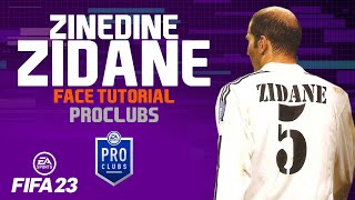 FIFA 23 ZINEDINE ZIDANE FIFA 23 Pro Clubs Face Creation LOOK ALIKE carrer mode [upl. by Mariam687]