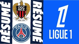 OGC Nice  PSG 11 Résumé et Buts  Ligue 1 2425 [upl. by Wiseman]