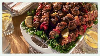 How to make grilled pork kabobs with maximum flavour [upl. by Estele]