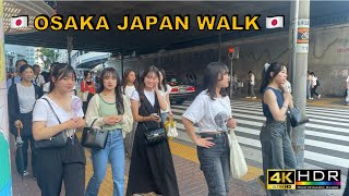 4K Osaka Walk 🇯🇵UmedaEST1ChayamachiJapanWalking [upl. by Animlehliw643]