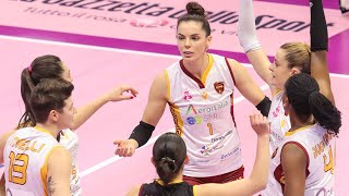 ASTONISHING ERBLIRA BICI 34 Points amp Top Scorer in Milano  Roma  Lega Volley Femminile [upl. by Briana]