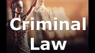 Live Criminal Law LecturesReview  Part 1 [upl. by Kliber]