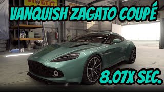 CSR2  Aston Martin Vanquish Zagato Coupé  Showdown Tune  Manual Launch  807x sec WR Tune [upl. by Winterbottom]