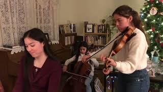 We Wish You a Merry Christmas  impromptu trio ft Isabel and Ilianna [upl. by Yrral676]