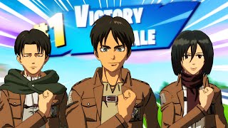 Eren Yeager Plays Fortnite ft The Scouts [upl. by Cher]