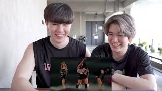 ดูมันแอค Reaction   BLACKPINK Pretty Savage performance [upl. by Addy]